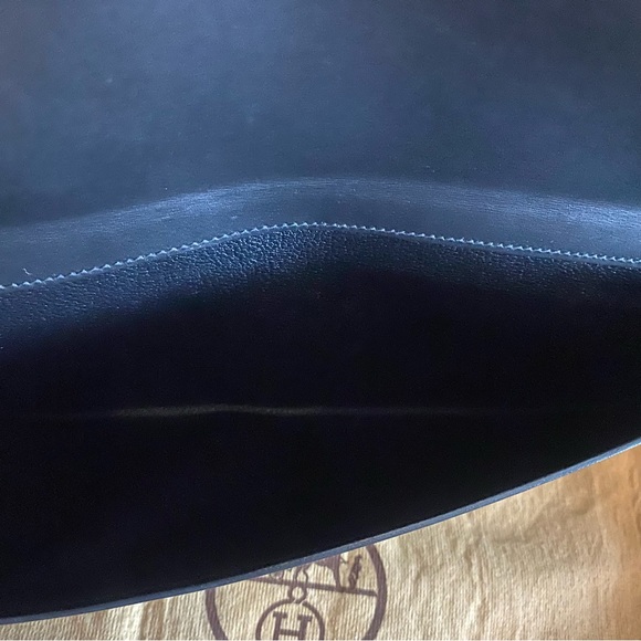 Hermes Ultra Rare Long Black Leather Clutch - Picture 7 of 8
